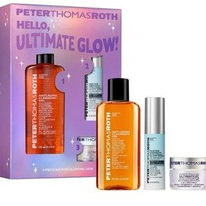 Peter Thomas Roth Hello Ultimate Glow 3-Piece Skincare Kit NIB $98 Value
